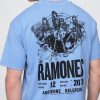 Tricou crop grafic Ramones grea
