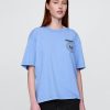 Tricou crop grafic Ramones grea