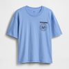 Tricou crop grafic Ramones grea