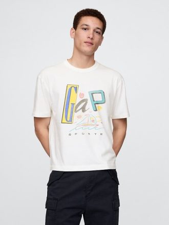Tricou Crop Logo Gap