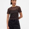 Tricou Crop Mesh