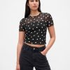 Tricou Crop Mesh
