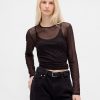 Tricou Crop Mesh