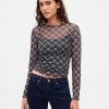 Tricou Crop Mesh