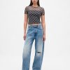 Tricou Crop Mesh