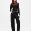 Tricou Crop Mesh
