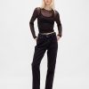 Tricou Crop Mesh
