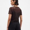 Tricou Crop Mesh