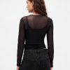 Tricou Crop Mesh
