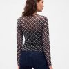 Tricou Crop Mesh