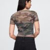 Tricou Crop Mesh
