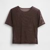 Tricou Crop Mesh