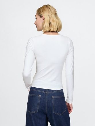 Tricou crop modern compact din jersey