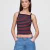 Tricou crop modern cu șorț și gât