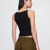 Tricou crop modern cu șorț și gât Tricou crop modern cu șorț și gât