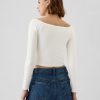 Tricou crop modern cu umeri Tricou crop modern cu umeri
