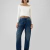 Tricou crop modern cu umeri Tricou crop modern cu umeri