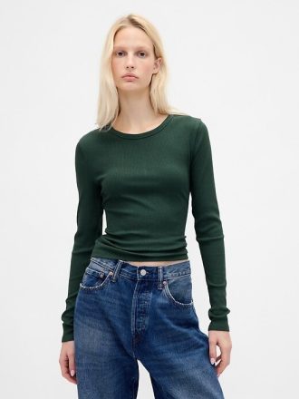 Tricou Crop Modern Rib