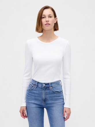Tricou Crop Modern Rib