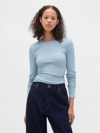 Tricou Crop Modern Rib