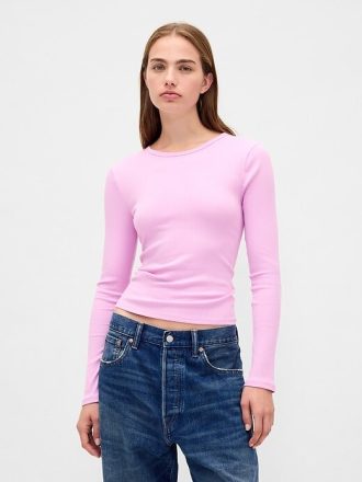 Tricou Crop Modern Rib