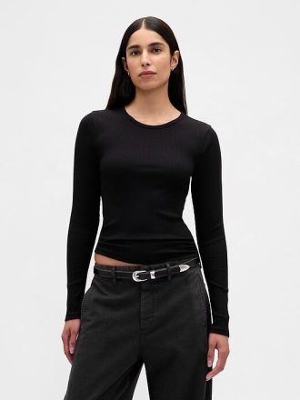Tricou Crop Modern Rib