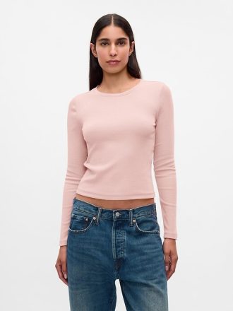 Tricou Crop Modern Rib