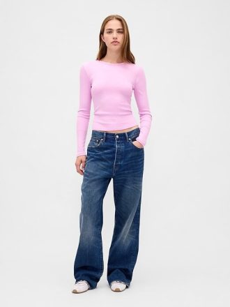 Tricou Crop Modern Rib