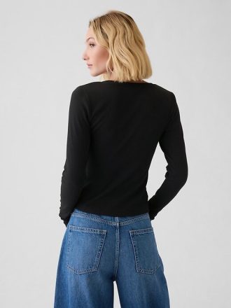 Tricou Crop Modern Rib