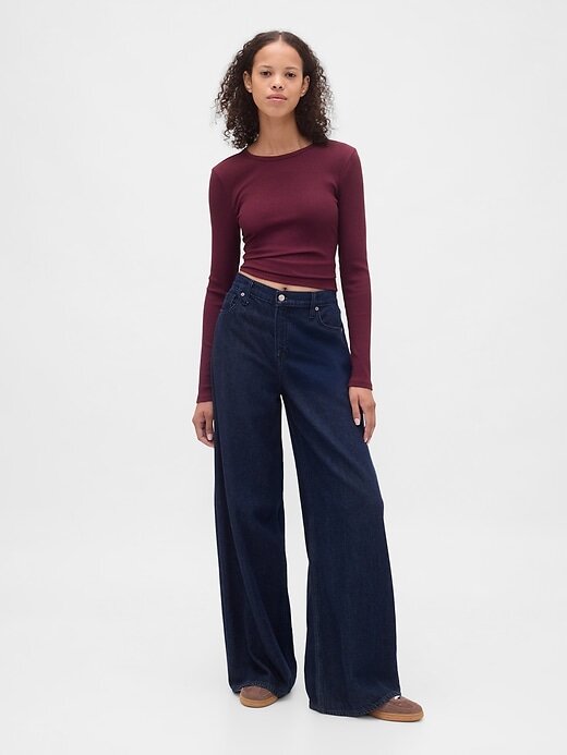 Tricou Crop Modern Rib Tricou Crop Modern Rib
