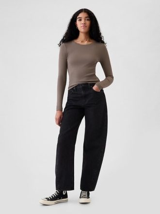 Tricou Crop Modern Rib