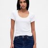 Tricou Crop Modern Rib Scoop