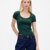 Tricou Crop Modern Rib Scoop