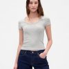 Tricou Crop Modern Rib Scoop