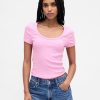 Tricou Crop Modern Rib Scoop