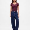 Tricou Crop Modern Rib Scoop Tricou Crop Modern Rib Scoop