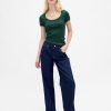 Tricou Crop Modern Rib Scoop