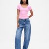 Tricou Crop Modern Rib Scoop