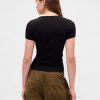 Tricou Crop Modern Rib Scoop