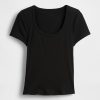 Tricou Crop Modern Rib Scoop