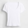 Tricou Crop Modern Rib Scoop