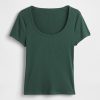 Tricou Crop Modern Rib Scoop