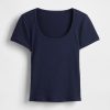 Tricou Crop Modern Rib Scoop