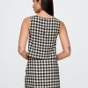 Tricou Crop Shell din amestec de in