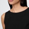 Tricou Crop Shell din amestec de in