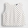 Tricou Crop Shell din amestec de in