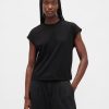 Tricou Crop Supima® Cotton Relaxed