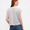 Tricou Crop Supima® Cotton Relaxed