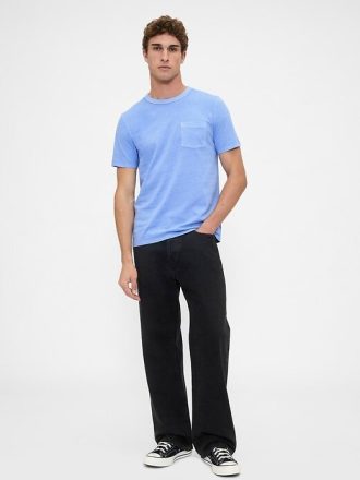 Tricou cu buzunar din bumbac organic