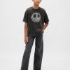 Tricou cu craniu pentru copii Gap × Disney Tim Burton The Nightmare Before Christmas